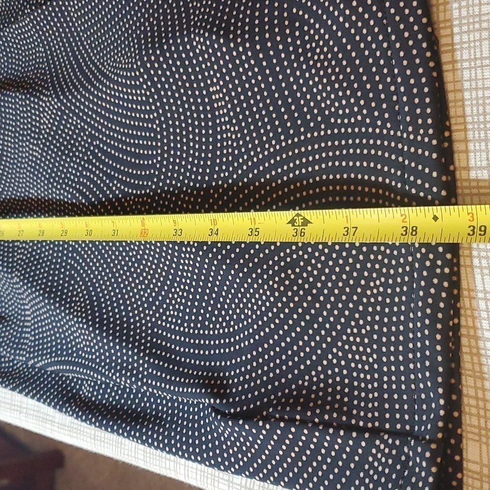 Ann Taylor Black Dotted Midi Dress Size 2 Long Sleeve Work Business Office Fall - Picture 6 of 11